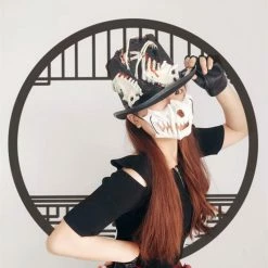 Yoursblack Accessory Gothic Bones Top Hat