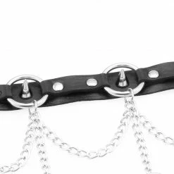 Yoursblack Punk Circle Spiked Leather Choker NEWS