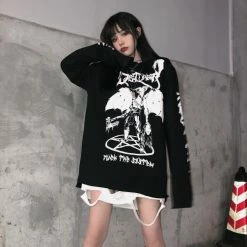 Yoursblack Spring Sale Dark Devil Loose Sweatshirt