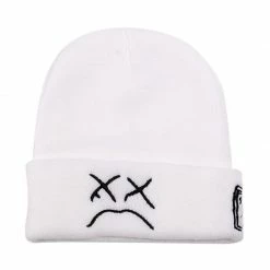 Yoursblack Crying Face Beanie Hat NEWS
