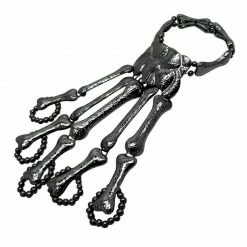 Yoursblack Accessory Skull Skeleton Hand Bracelet With Ring
