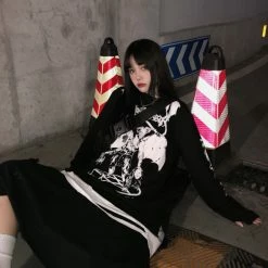 Yoursblack Spring Sale Dark Devil Loose Sweatshirt