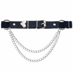 Yoursblack Accessory Peach Heart Lock Chain Garter
