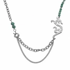 Yoursblack Coiling Dragon Necklace New In May