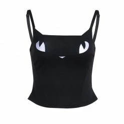Yoursblack NEWS Dark Short Cat Print Vest