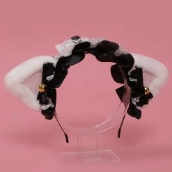 Yoursblack Lolita Plush Cat Ear Ribbon Headband NEWS