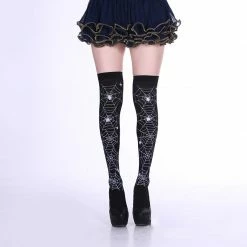 Yoursblack Cobweb Over The Knee Stockings NEWS