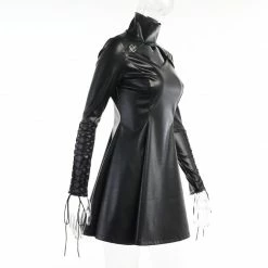 Yoursblack Gothic PU Long Sleeve Dress NEWS