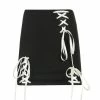 Yoursblack New In May Strappy Mini Skirt