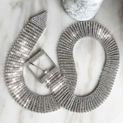 Yoursblack Sparkling Rhinestone Belt