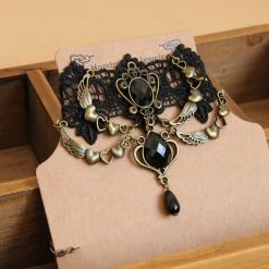 Yoursblack Gothic Lace Choker Accessory