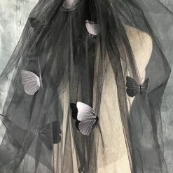 Yoursblack Goth Halloween Black Veil NEWS