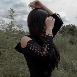 Yoursblack Zipper Hooded Dress