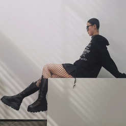 Yoursblack Spring Sale Platform Kight Boots