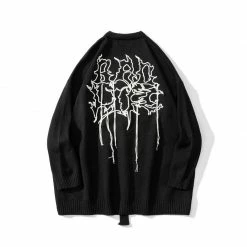 Yoursblack Diablo Drawing Sweater Cardigan Spring Sale