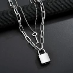 Yoursblack Double Chained Necklace Accessory