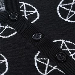 Yoursblack NEWS Gothic Pentagram Knit Sweater