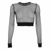 Yoursblack Fishnet Crop Top