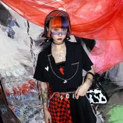 Yoursblack Love Chain Punk Jacket