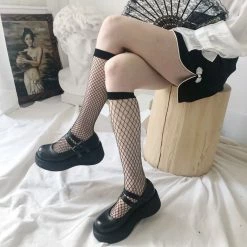 Yoursblack Fishnet Socks