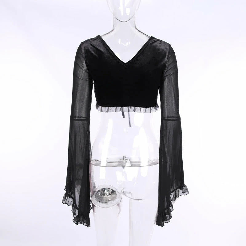Yoursblack Gothic Tube Top Long Sleeve Shirt NEWS 3 Yoursblack Gothic Tube Top Long Sleeve Shirt NEWS