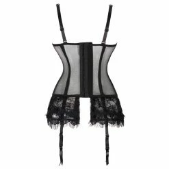 Yoursblack NEWS Vintage Lace Hem Garter Corset