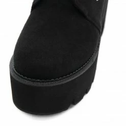 Yoursblack Gothic Pentagram And Rose Lace Up Platform Boots