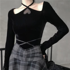 Yoursblack NEWS Dark Love Collar Long Sleeve Shirt