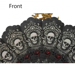 Yoursblack Skull Gothic Fan