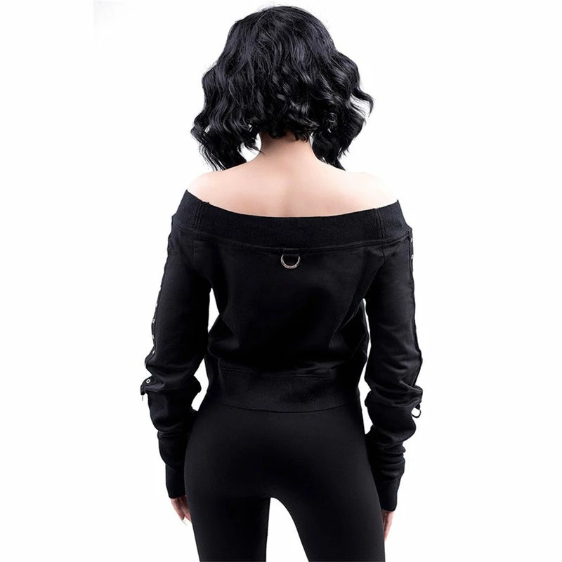 Yoursblack New In Jun Off The Shoulder Crop Sweatshirt 7 Yoursblack New In Jun Off The Shoulder Crop Sweatshirt