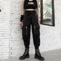 Yoursblack BOTTOMS High Waist Cargo Pants With Pockets