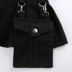 Yoursblack NEWS Pocket Pleated Skirt With Detachable Flared Pants