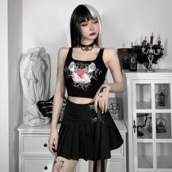 Yoursblack TIIL DEATH WE DO ART Cami Top