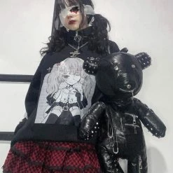 Yoursblack Accessory Gothic Rivet Bear Bagpack