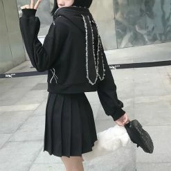 Yoursblack Abnormal Mechanical Rabbit Love Hoodie Spring Sale