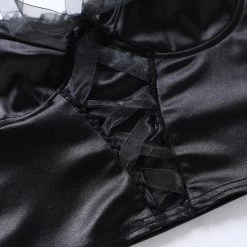 Yoursblack Halterneck Mesh Camisole