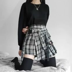 Yoursblack GOTHIC IRREGULAR SKIRT BOTTOMS