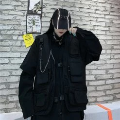 Yoursblack Camisole/Halter Top/Corset Diablo Multi-Pocket Tooling Vest 7 Yoursblack Camisole/Halter Top/Corset Diablo Multi-Pocket Tooling Vest