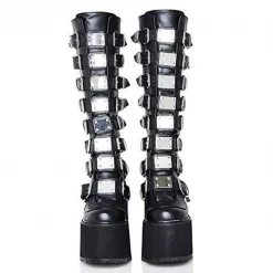 Yoursblack Dark Vintage Bukle Boots