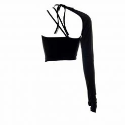 Yoursblack One-Sleeve Halter Tank Top NEWS