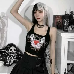 Yoursblack TIIL DEATH WE DO ART Cami Top