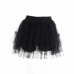 Yoursblack NEWS Dark Tufted Mesh Skirt