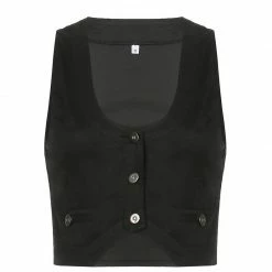 Yoursblack New In Jun Short Cardigan Vest