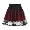 Yoursblack New In May Lace See-Through Drawstring Skirt