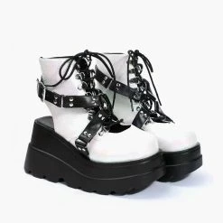 Yoursblack Gothic Wedge Sandals Boots New In May