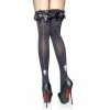 Yoursblack Spider Web Bow Knee Socks