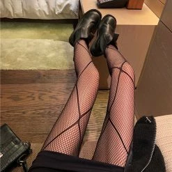 Yoursblack Rhombus Fishnet Stockings New In Jun