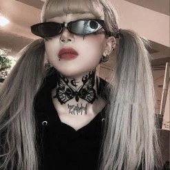 Yoursblack Dark Butterfly Tattoo Sticker