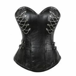 Yoursblack Gothic Metal Chain Corset