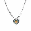 Yoursblack Rainbow Heart Necklace New In Jun